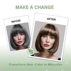 Fvquhvo 3-in-1 hair dye shampoo conditioner in action on hair
