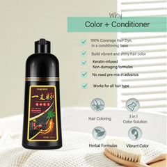 Fvquhvo brown hair dye shampoo dispensing scene shows quick application.