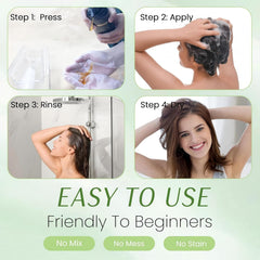 Fvquhvo herbal coconut formula hair color shampoo suitable for all hair types