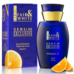 Fair & White Exclusive Vitamin C Serum 30ml bottle, ready for daily brightening routine.