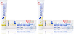 F&W Original Skin Brightening Cream jar shows smooth texture for daily hydration