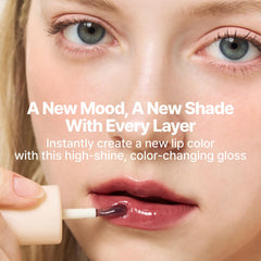 Fwee 3D Changing Gloss long-lasting formula coating lips with clear shine