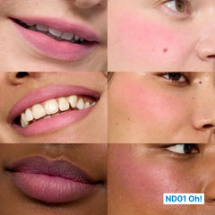 Fwee Blurry Pudding Pot blush stroke demonstrates soft, airbrushed finish.