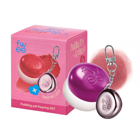 Fwee Blurry Pudding Pot Hurt display for natural blush and lip color