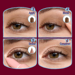 Fwee crease-proof formula helps keep eyelids fresh and even.