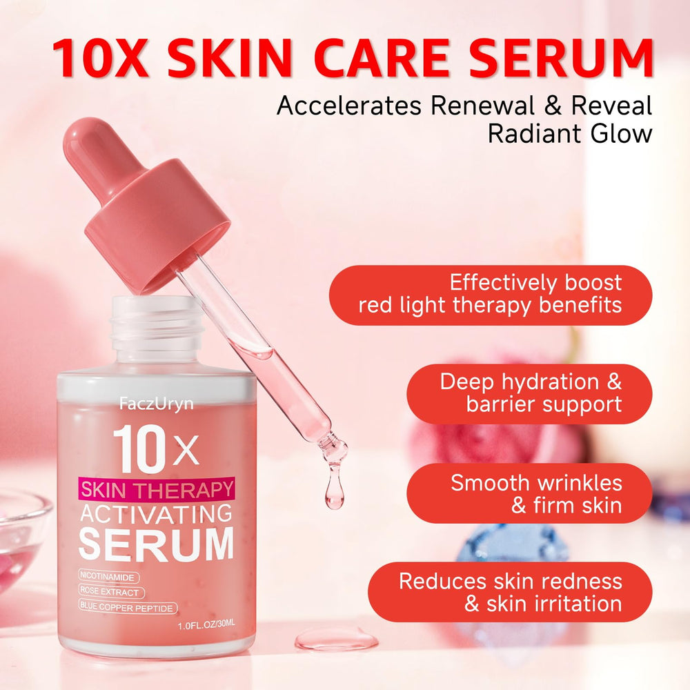 Vitamin E infusion within Fymiox red light serum