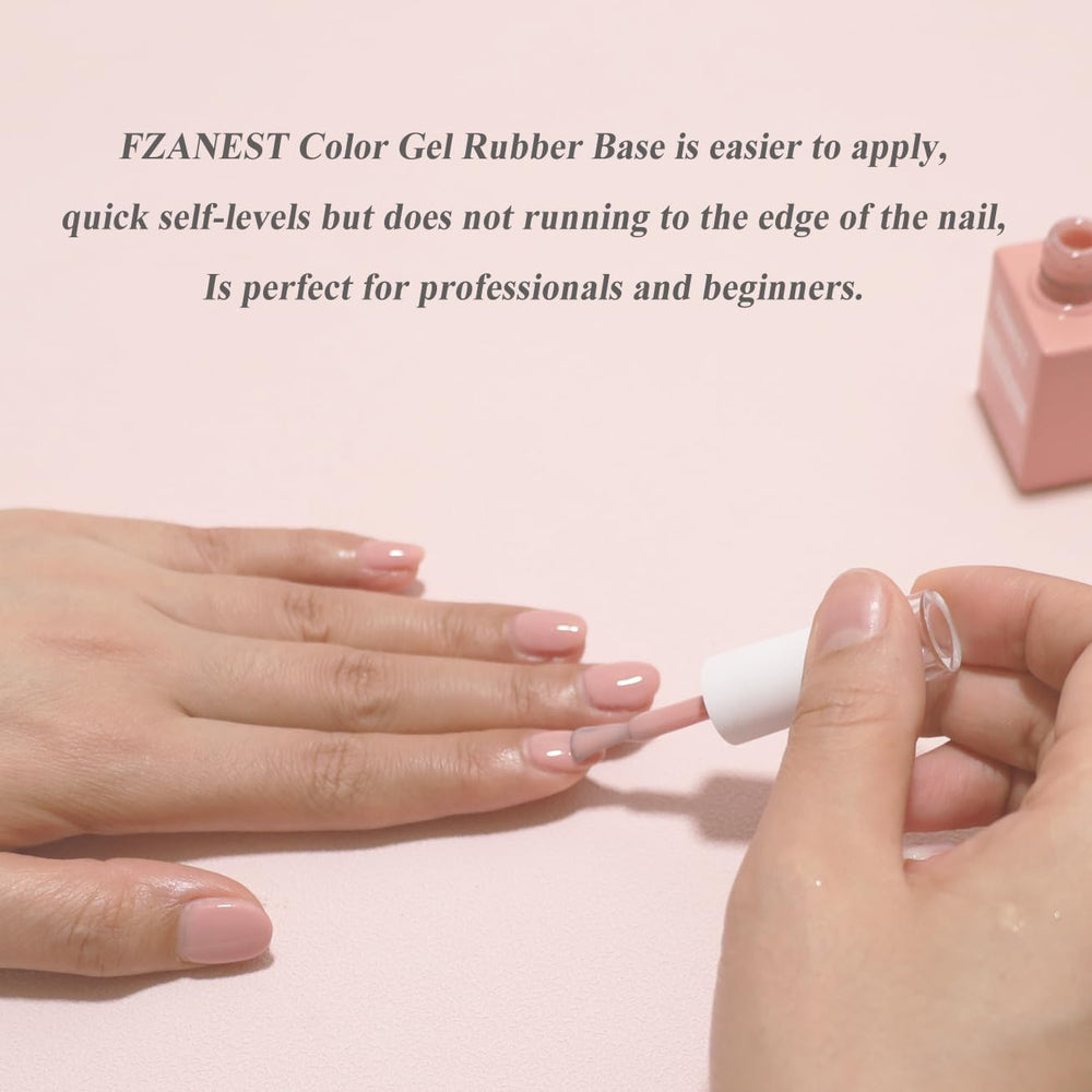 FZANEST rubber base gel packaging and box shot illustrating kit value