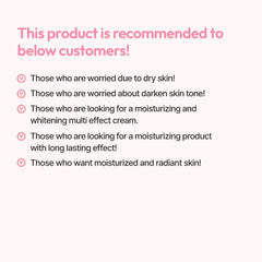 G9SKIN White In Moisture Cream with G9 Complex—milk-derived ingredients nourish skin.
