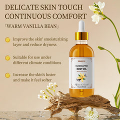 Gaayou Warm Vanilla Bean Oil dropper enables precise, mess-free application.