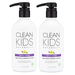 Gabriel Cosmetics Clean Kids Tahitian Vanilla bottle for gentle daily moisture