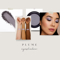 Gabriel Cosmetics Natural Plume swatches with day-to-night color options