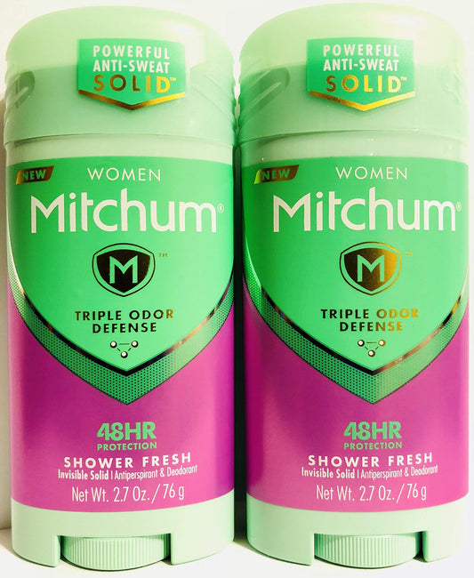 Gafalr Mitchum Shower Fresh invisible solid stick for women provides long-lasting underarm protection.