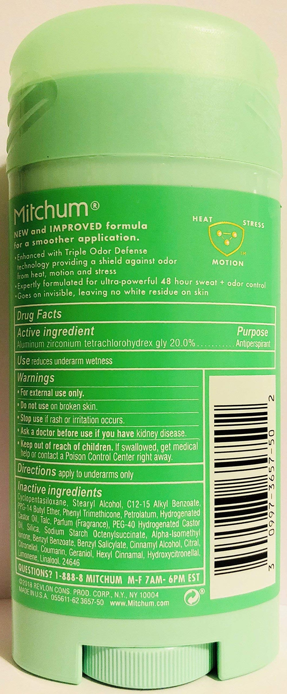 Gafalr Mitchum underarm application demonstrates smooth, fragrance-fresh skin with 24-hour protection.