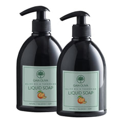 GAIA Oliva hand soap bottle with tangerine lather for gentle moisturizing