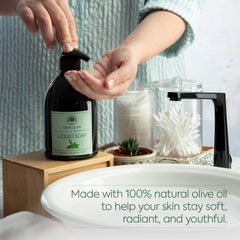 GAIA Oliva hand soap at kitchen sink setup for everyday use.