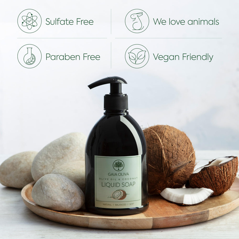 GAIA Oliva natural formula label shows all-natural ingredients.
