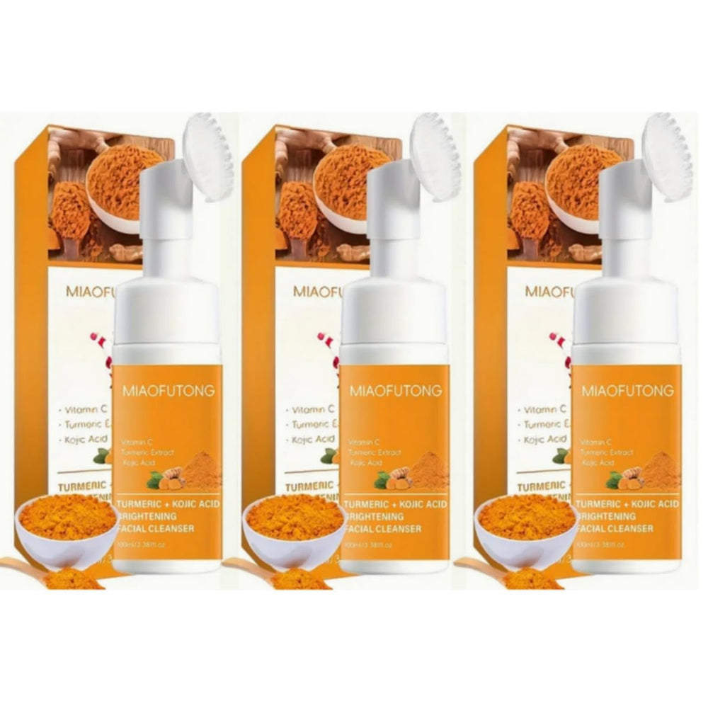 GALHJCZ turmeric facial cleanser pack-shot highlights a versatile wash for all skin types.