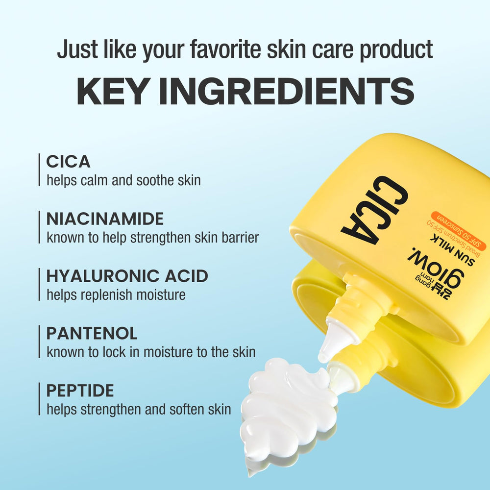 No white cast visible on the skin with this sunscreen