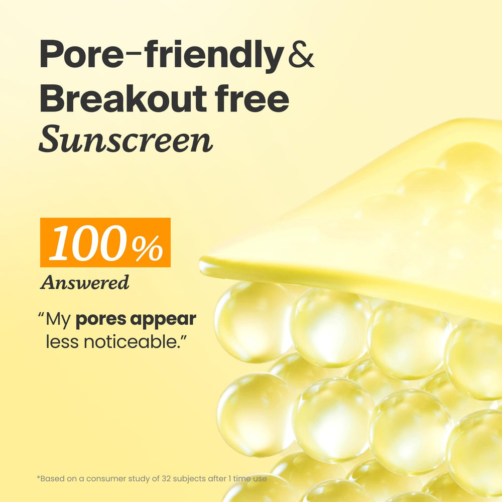 Packaging image highlighting SPF 50 and travel-friendly design