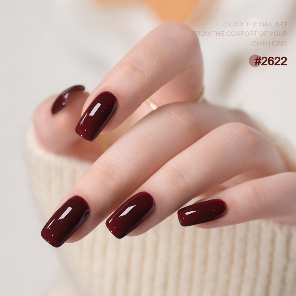 GAOY 42 Pcs Gel Nail Polish Kit base coat improves adhesion and wear.