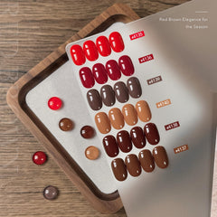 GAOY chocolate gel polish swatches for a warm, sophisticated look at home