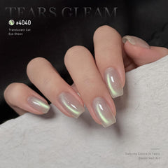 GAOY glitter blue mermaid polish with holographic shimmer.