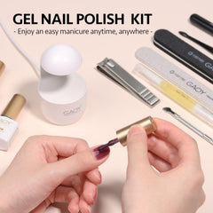 GAOY glossy finish top coat close-up highlights shine and smoothness.