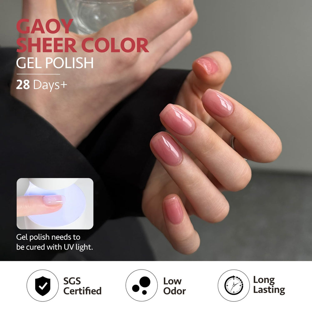 GAOY Jelly Gel Polish Clear helps create smooth base coats for nails.