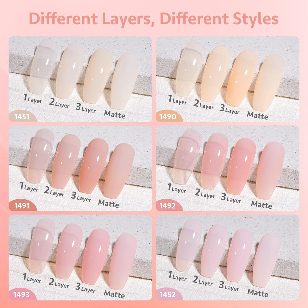 GAOY Jelly Gel kit packaging keeps all bottles organized.