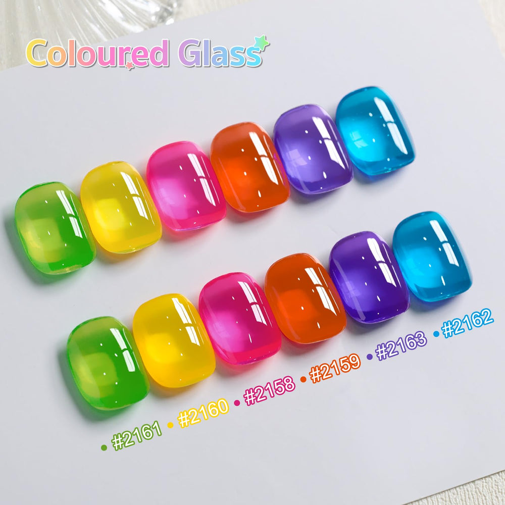 GAOY Jelly Neon gel green polish adds translucent color for fresh nails.
