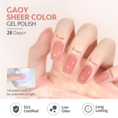 GAOY nail art kit components arranged for DIY salon-quality nails at home.