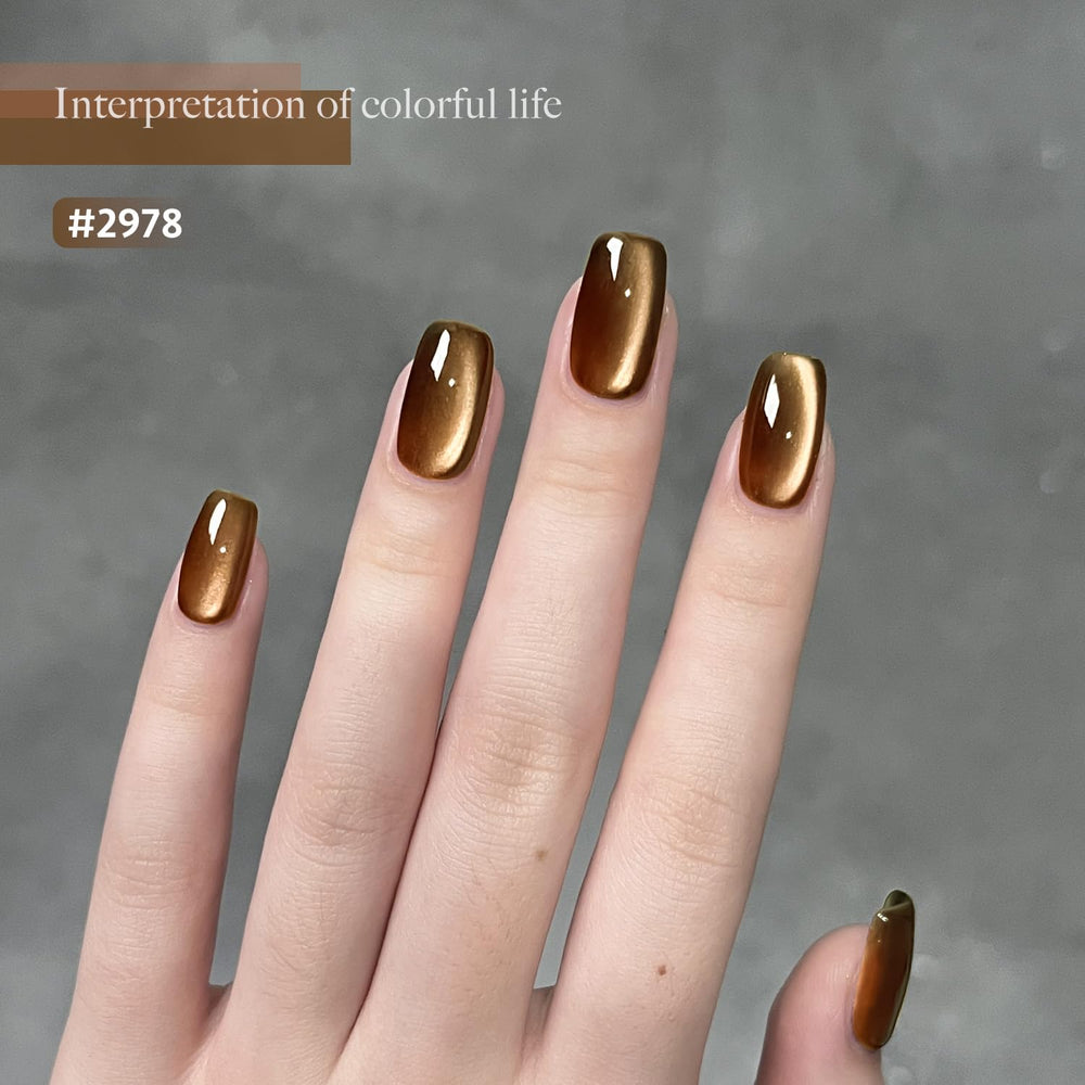 GAOY nail swatch demonstrates up to four weeks wear with proper base and top coats.