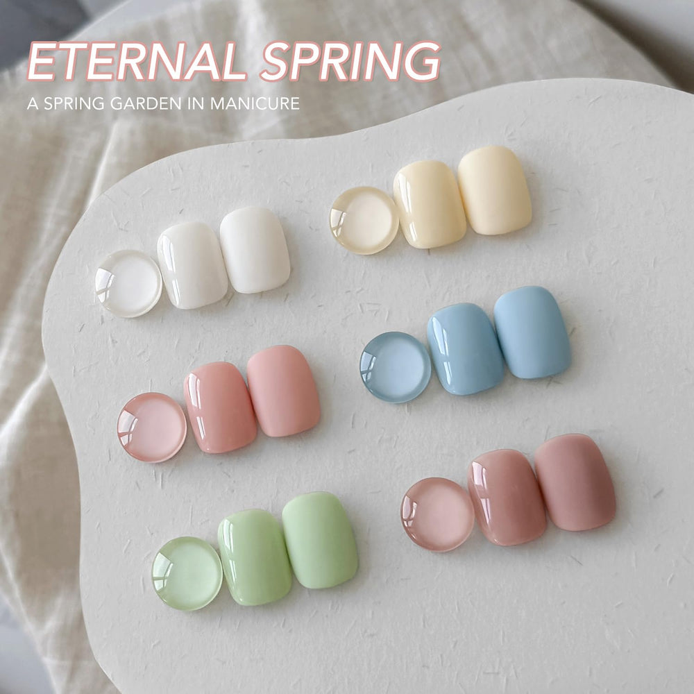 GAOY Pastel Spring gel polish color-4 bottle for soft spring vibes and durability