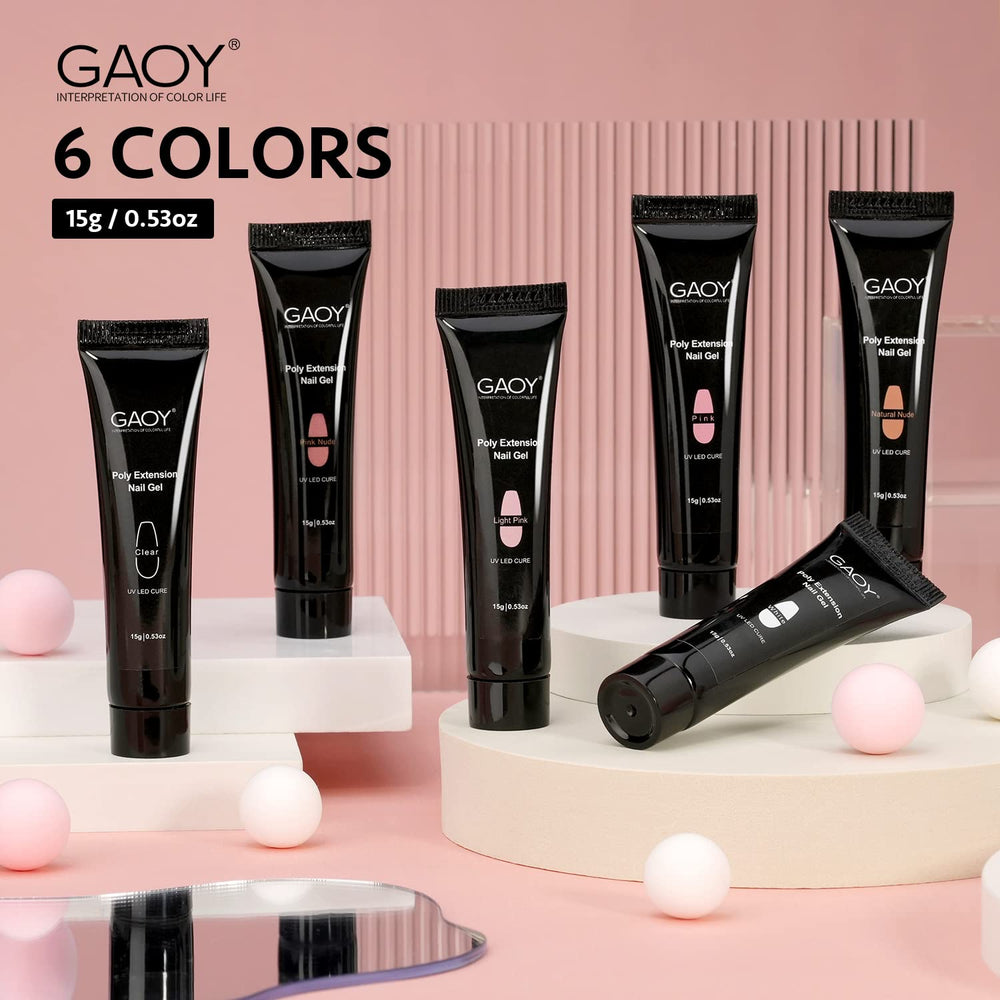 GAOY poly gel set enables at-home nail art with salon-style results.