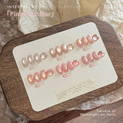 GAOY Soft Pink Cat Eye color 01 swatch for chic holographic shine.
