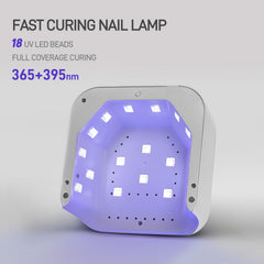 GAOY UV nail lamp top view showing compact design for home use