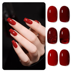 GAOY Viva Chili gel polish set bottle swatches show vibrant options for at-home manicures.