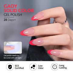 GAOY Vivid pink color 5 delivers shine and durability