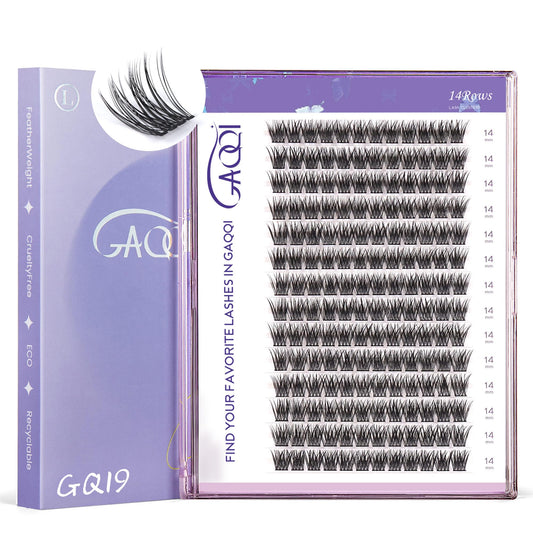 GAQQI GQ19 lash clusters packaging for easy at-home styling