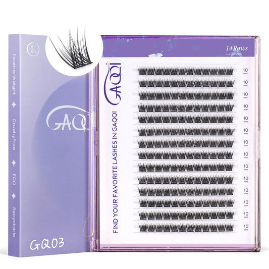 GAQQI GQ03 lash clusters setup view for easy DIY lash extensions.