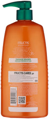Garnier Fructis Damage Eraser with Amla Oil extract image conveying nourishment for distressed hair.