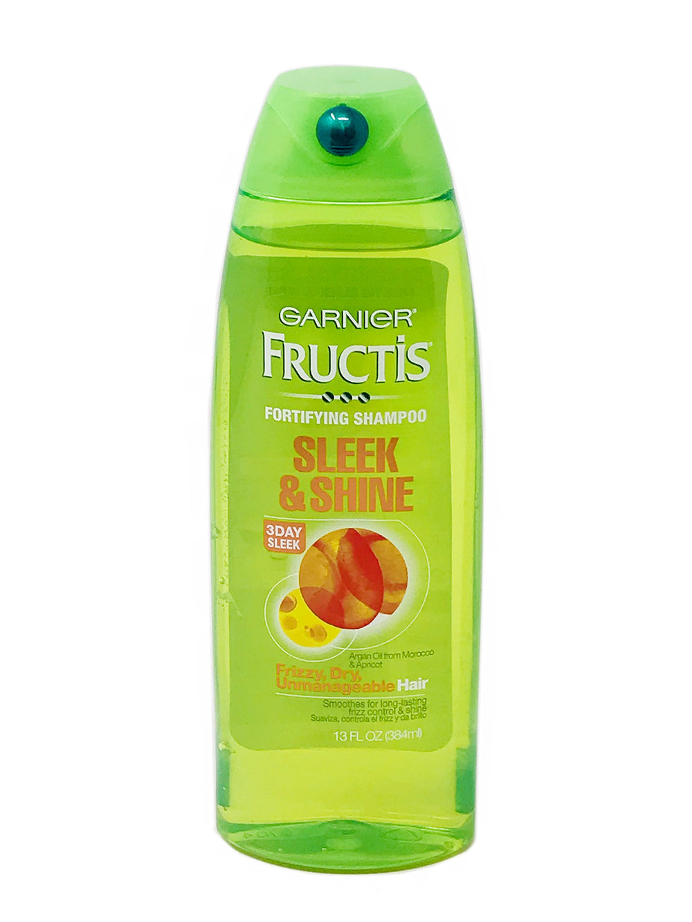 Garnier Fructis Sleek & Shine shampoo lather delivering smooth, manageable hair.