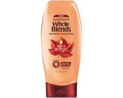 Garnier Maple Remedy packaging highlights vegan, paraben-free set for clean hair routine
