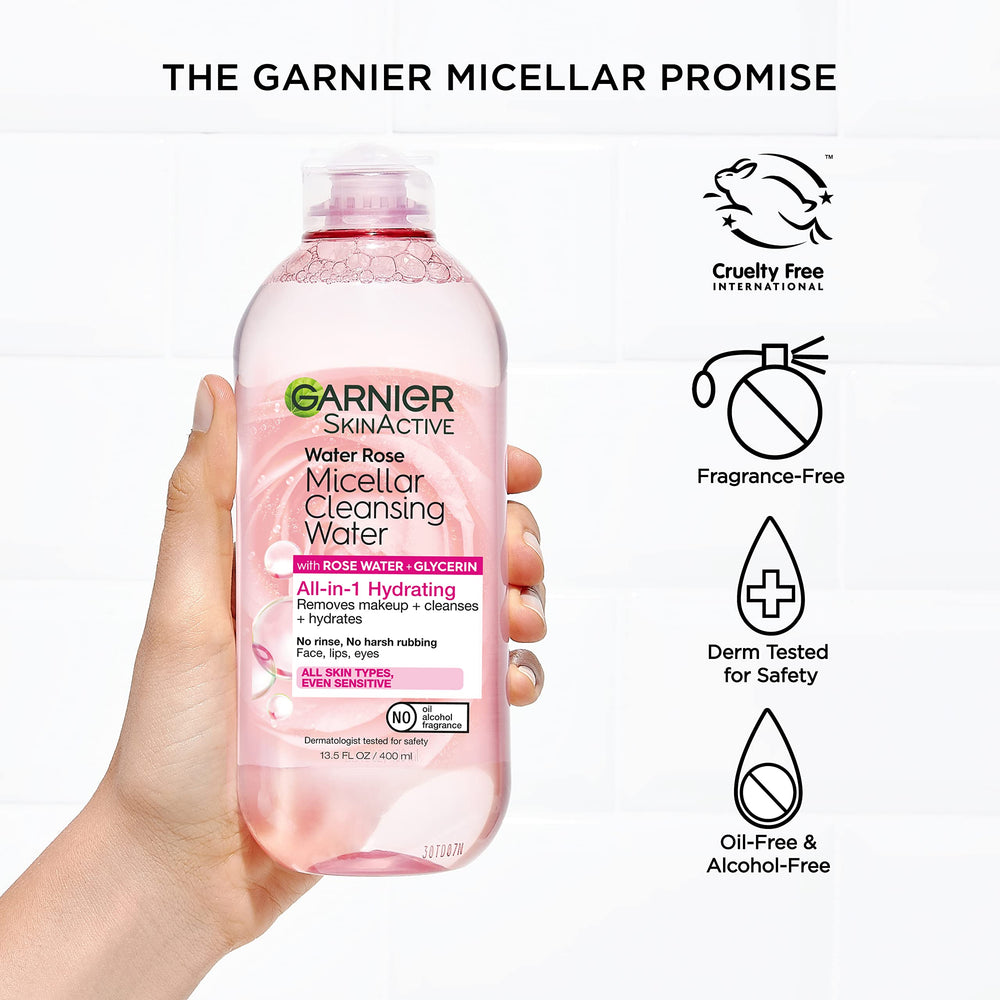 Garnier SkinActive packaging emphasizes vegan fragrance-free formula