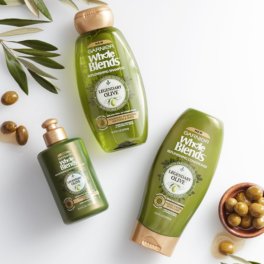 Fragrance focus conveys caring olive scent ideal for daily refreshing routine.