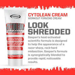 Gaspari Nutrition Cytolean Cream texture application showing smooth spread and absorption.