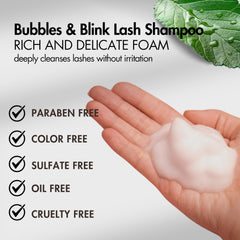 Close-up of luxurious foam showing deep cleansing without residue.