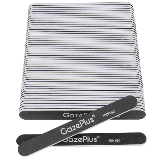 GAZEPPLUS nail files 7-inch dual grit for acrylic and natural nails
