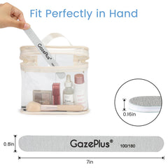 GAZEPPLUS washable reusable nail file set ideal for repeated use at home.