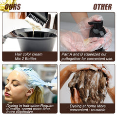GDRFNP Hair Dye Shampoo long-lasting effect up to 2-3 weeks with gentle washing.